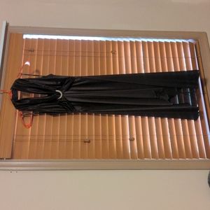 Chocolate Brown Halter style Formal Dress by My Michelle Size Small